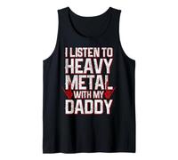 Heavy Metal with My Daddy - Divertente Fan del Metal per Bambini Canotta