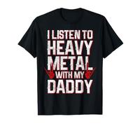 Heavy Metal with My Daddy - Divertente Fan del Metal per Bambini Maglietta
