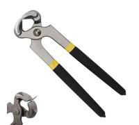 Heavy Nail Puller, Carbon Steel Nipper, Prying Tool with Non-Slip Grip | Forged Metal Device, Tough Implement with Ergonomic Style, Construction Work for workshop fence