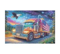 Heavy Truck Night Scene Puzzle 1000 Pezzi Idea Regalo Natale 2025 Rompicapo Premium Rilassamento E Divertimento Regalo Perfetto Per Lui E Lei 1000 PCS
