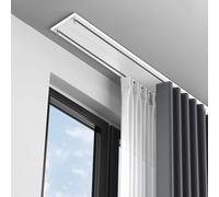 HeavyDu Row Alluminio Soffitto Scorrevole TracSystem 9.5FT (290) Easy Inll Design Moderno per Soggiorno & Camera Da Letto Bianco h
