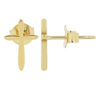 "Heba" - Orecchini a forma di croce, in vero argento 925, oro o argento/rh, 7,5, Argento sterling