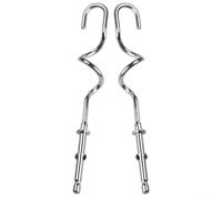 HEBEOT 2 fruste a mano in acciaio , accessori per sbattere le uova portatili per Kenwood (e 2 bastoncini)