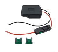 HEBEOT Adattatore Convertitore Connettore di Alimentazione Con Fusibile Interruttore Per Parkside X 20V Adattatore Batteria 12.5 Pollici