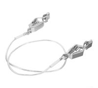 HEBEOT Clip portatile per recinzione, in acciaio inox, per concorrenza di lamine e sciabole, impugnatura stabile, argento leggero, 55,9 cm