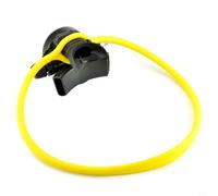 HEBEOT Collare secondario per immersioni subacquee, collare per il secondo stadio, in silicone, da appendere, per gli appassionati di immersioni (giallo)