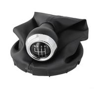 HEBEOT Copertura per pomello del cambio manuale a 6 marce, in pelle, set per Mini Cooper R56 2006-2012 R55 2007-2013, ricambio interno