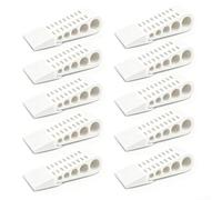 HEBEOT Fermaporta in gomma resistente con supporto, design antiscivolo, si adatta alla maggior parte delle fessure delle porte, protegge pavimenti e pareti, funziona su moquette, piastrelle e pietra