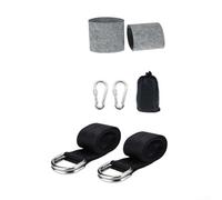 HEBEOT Kit di cinghie per amache da appendere per esterni, con anello rotante a 8 parole e cuscinetti di protezione per alberi per una facile installazione, senza fori, corda in poliestere resistente