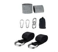 HEBEOT Kit di cinghie per amache da appendere per esterni, con anello rotante a 8 parole e cuscinetti di protezione per alberi per una facile installazione, senza fori, corda in poliestere resistente