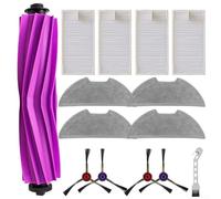 HEBEOT Kit di parti di ricambio per aspirapolvere, in plastica e nylon, con filtro laterale principale, per robot aspirapolvere Eureka E20 Plus (A)