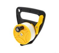 HEBEOT Mulinello portatile con manico per immersioni, con freno a pollice, per immersioni in grotte e relitti, 46 m, giallo