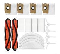 HEBEOT Per Lydsto R1 Robot Aspirapolvere Kit 4 Sacchetti per la Polvere 4 Spazzole Laterali 4 Filtri 4 Stracci Mop 2 Spazzole Principali Per Modelli R1 R1A R1 Pro S1 Modelli 2-3 Mesi Ciclo di Ricambio