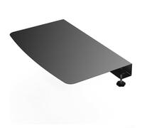 HEBEOT Piastra di collegamento angolare da scrivania a L con morsetto in acciaio inox, 43 x 25 cm, clip sulla piattaforma, connettore angolato per espansione dello spazio della scrivania a forma di L