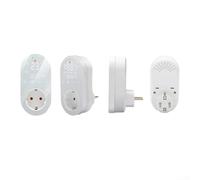 HEBEOT Presa termostato programmabile WiFi intelligente con touchscreen e sonda di temperatura per controllo del riscaldamento e del raffreddamento in soffitte, riscaldamento elettrico a pavimento e