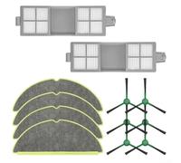HEBEOT Robot Aspirapolvere Kit Per Roomba 205 E DustCompactor Con 2 Filtri HEPA Ad Alta Efficienza 4 Microfibra Mop Pad 6 Angolo Reach Spazzole Laterali Per Pulizia Pavimenti
