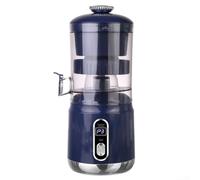 HEBEOT Spremiagrumi elettrico One Touch, ad alta resa, motore da 12000 giri/min, facile da pulire, per limoni, lime, arance, parti rimovibili, plastica, verde, bianco (blu)