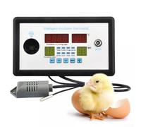 HEBEOT Termostato digitale multi-funzione controllore/incubatore automatico per uccelli, galline, anatre, incubatrice, sensore di temperatura per incubatori di piccole dimensioni (220 V)