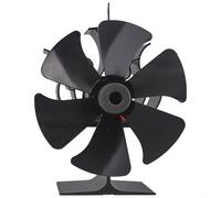 HEBEOT Ventola per stufa a 6 pale alimentata a calore con motore termoelettrico in alluminio ad alta efficienza energetica, funzionamento silenzioso, avvio a bassa temperatura, protezione da