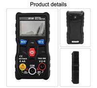 HEBEOT ZT S1 Multimetro digitale automatico 4000 conteggi TRMS Auto Range AC DC Tensione Corrente Resistenza Tester con NCV Live Wire Detection Display retroilluminato Torcia A (nero)