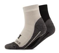 Heber Peak - EvergreenHe. Hiking Quarter Socks 2-Pack - Calze casual EU 37-39 grigio