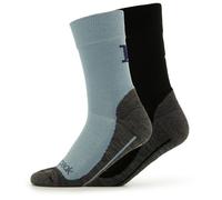 Heber Peak - Kid's EvergreenHe. Hiking Crew Socks 2-Pack - Calze da trekking EU 35-38 nero