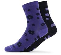 Heber Peak - Merino SylvaHe. Flower Socks 2-Pack - Calze casual EU 39-41 blu