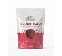 Hebhac Herbals - Polvere di ibisco crudo puro per capelli, pelle e tè, vegano, senza OGM, senza glutine