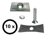Hebie Set 10 piastre di fissaggio lunghe per cavalletto