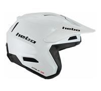 §Casco Trial Hebo Zone Pro Bianco Monocolore§