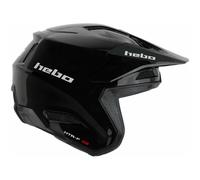 §Casco Trial Hebo Zone Pro Nero Monocolore§