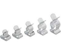 Hebotec HSK 3-6 fermaglio per ombrellone, diametro massimo 6 mm, acciaio a molla, 25 pezzi.