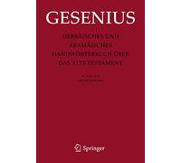Hebräisches und aramäisches Handwörterbuch über das Alte Testament: Gesamtausgabe – Springer Verlag