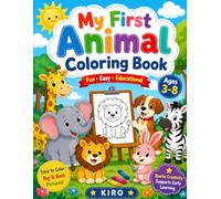 HEBREW-My First Animal Coloring Book for Kids Ages 3-10