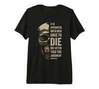 Hebrews 9:27 Gospel Evangelism Bible Verse - The Judgment Maglietta Premium