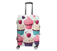 HEBRTGS Copertura per bagagli alla moda con copertura elastica lavabile, Cupcake Candy Hearts Sweet, L
