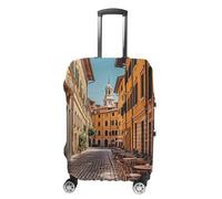 HEBRTGS Copertura per bagagli alla moda con copertura elastica lavabile, Old Courtyard Cafe Chair City, Roma, Italia, L