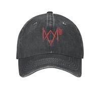 HEBUOUI Cappello da Sole da Uomo Dedsec London Watch Dogs Uomini Donne Berretto da Baseball Distressed Cappelli Lavati cap Vintage attività All'aperto Snapback cap papà Regali di Compleanno
