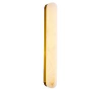 HEBXMF Applique da parete a LED da 8W a luce calda color alabastro, stile francese, minimalista, a testa singola, ideale per sala da pranzo, soggiorno e balcone.