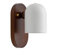 HEBXMF Applique da parete in legno e ferro con attacco E26, modello minimalista a incasso, stile industriale nordico, ideale per camera da letto, soggiorno e hotel.