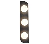HEBXMF Applique da parete moderna in travertino nero, lampada da parete con sorgente luminosa G9 e paralume in vetro, applique a incasso personalizzabile, apparecchi di illuminazione a parete per balc