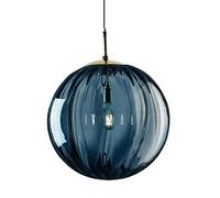 HEBXMF Lampada a sospensione creativa in vetro sferico, lampadario a testa singola con base E27, apparecchi di illuminazione a soffitto, lampada a sospensione per camera da letto, sala da pranzo, deco