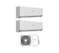 Hec by Haier Climatizzatore Dual Split Optima 9+9 BTU con 2H24WEAFRA Wi-Fi Inverter R-32