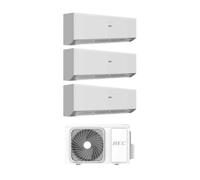 Hec by Haier Climatizzatore Trial Split Optima 12+12+12 BTU con 3H28WEAFRA Wi-Fi Inverter R-32