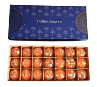 Hecate Magic Mall Ladoo Candle - Confezione regalo con 21 candele altamente profumate a forma di ladoo con fragranze a sorpresa, regalo unico per le feste, set di candele di lusso per la decorazione