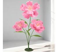 Hecaty Grande fiore artificiale decorativo, 170 cm, fiore di carta resistente agli spruzzi, ideale per matrimoni, giardini, San Valentino, festa della mamma, compleanni e centri commerciali, rosa