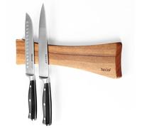 hecef Barra Magnetica per Coltelli 40,6 cm - Calamita Forte per Utensili e Attrezzi. Porta Coltelli Cucina in Legno Stabile, Salvaspazio - Ali di Farfalla Design