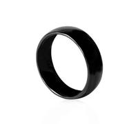 Hecere t5577 Chip RFID Nero ceramica Smart Finger riscrittura Anello ID per Uomini e Donne Indossare, Diamètre intérieur 22mm, Resina