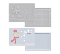 Hecezw Silicone Molto Molto Stampo, 2 Pezzi Stencil, Stampo per Busta per Denaro di Natalizio per Il Filo di di, per Festa di Compleanno di Argilla in Resina in Gesso