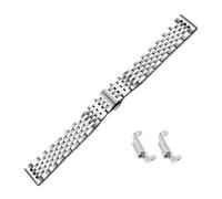HECHENBAO Cinturino for orologio compatibile con GA110, 120, GA400 e GA700, cinturino for orologio da uomo in acciaio inossidabile nero, adatto for l'uso quotidiano.(Seven bead Silver)